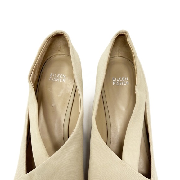 Eileen Fisher Platform Cork Wedge Sandals - Picture 9 of 12